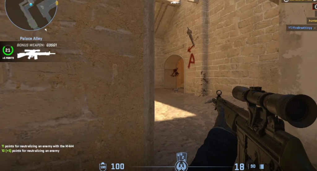 Death match practice for aim