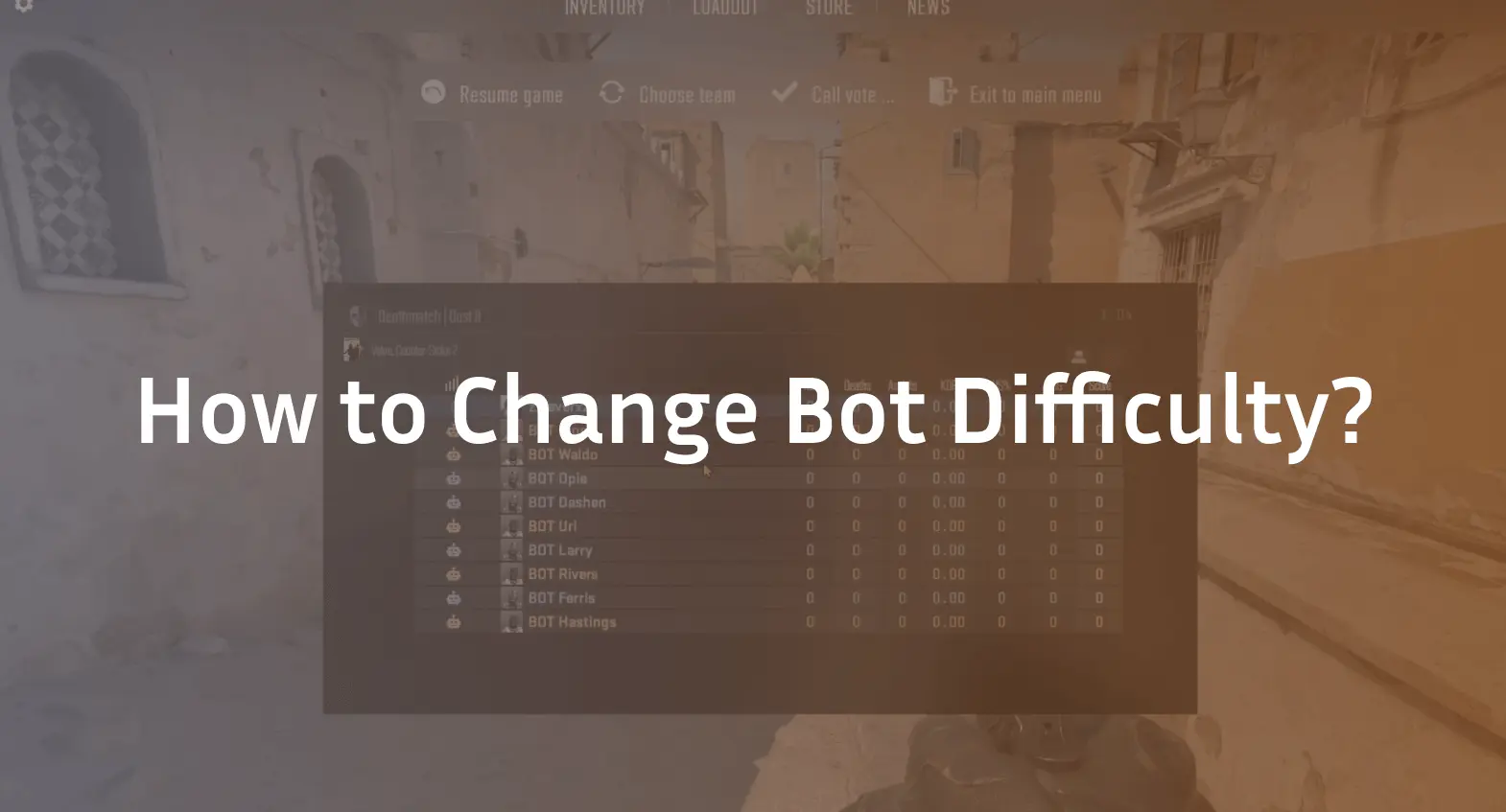 how to change bot difficulty cs2