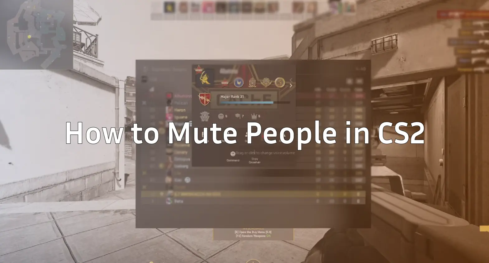 how to mute people in cs2