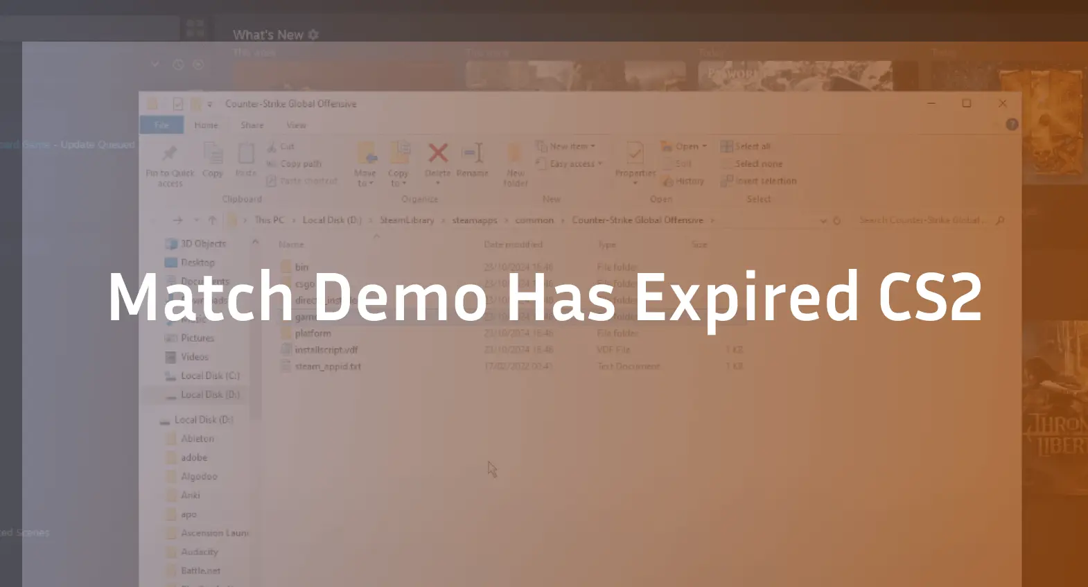 match demo has expired cs2