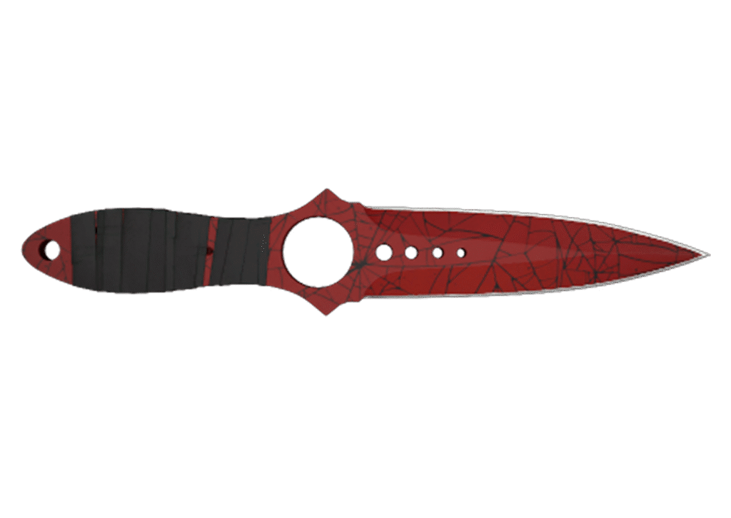 Skeleton Knife Crimson Web
