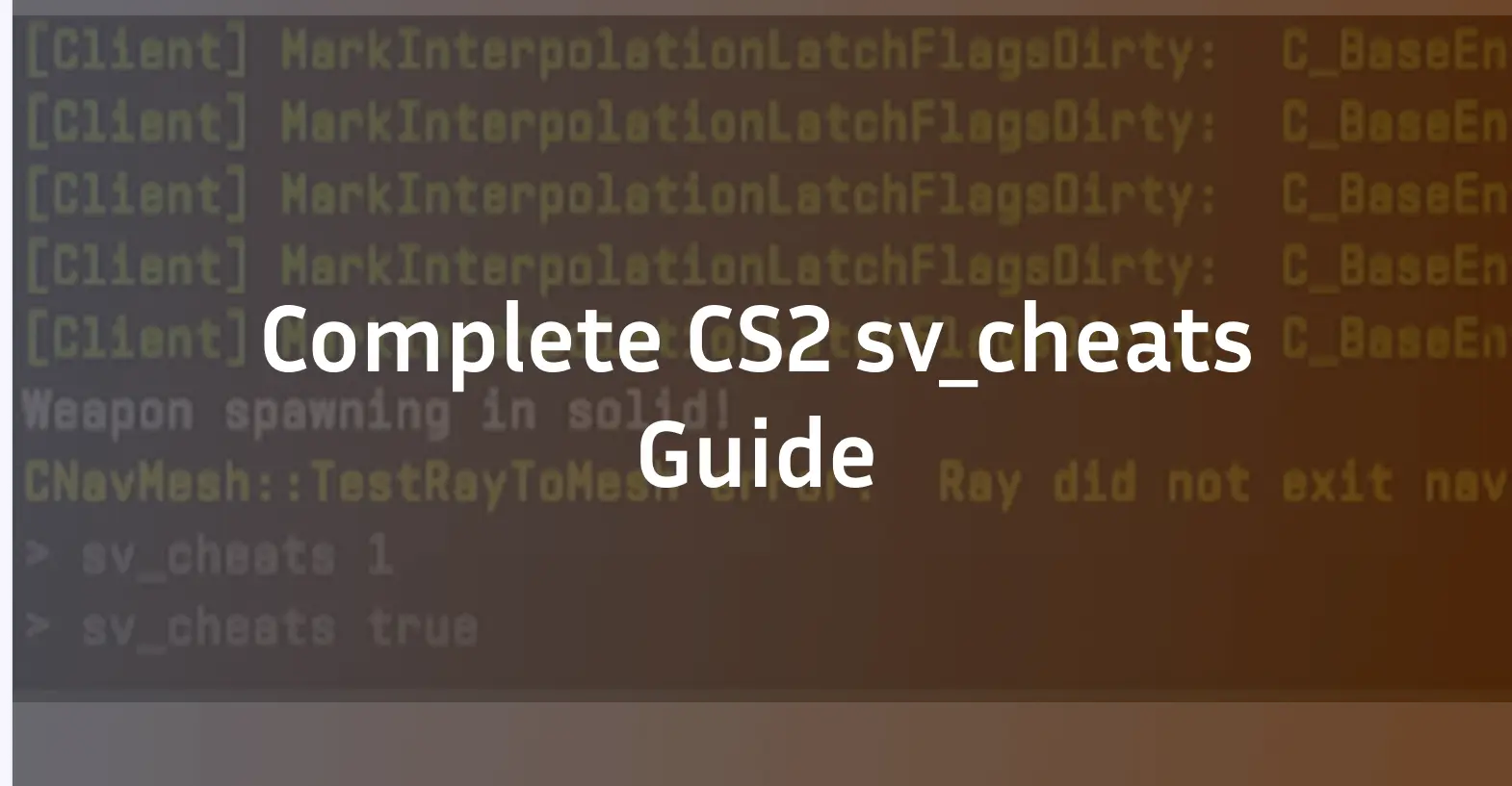 CS2 sv_cheats: The Complete Guide