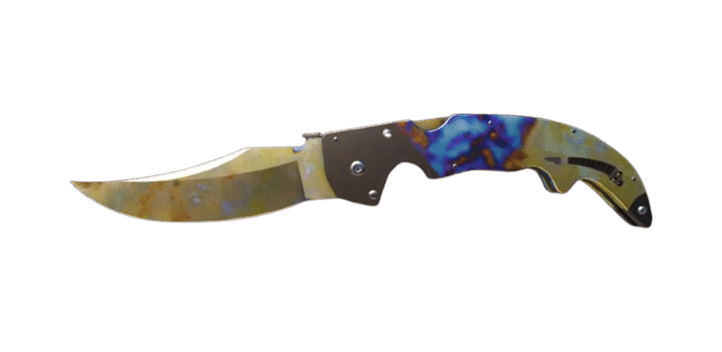 Falchion Knife Case Hardened gold gem