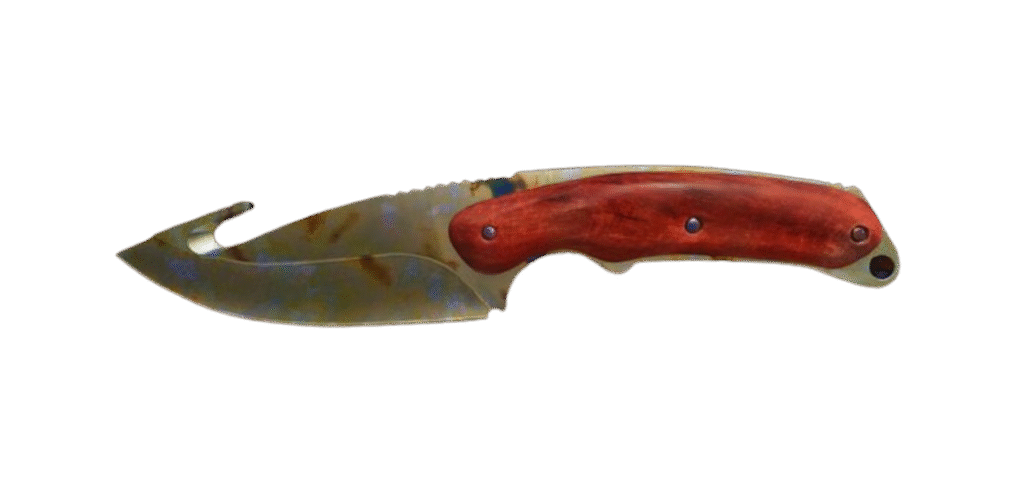 Gut Knife Case Hardened gold gem