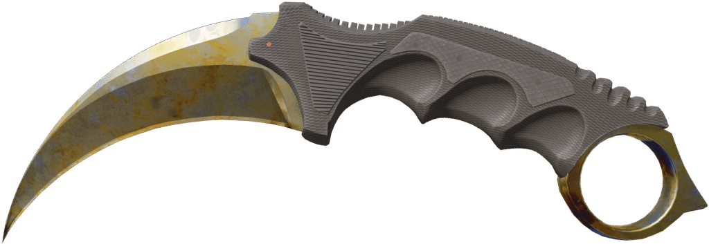 Karambit Case Hardened Gold Gem