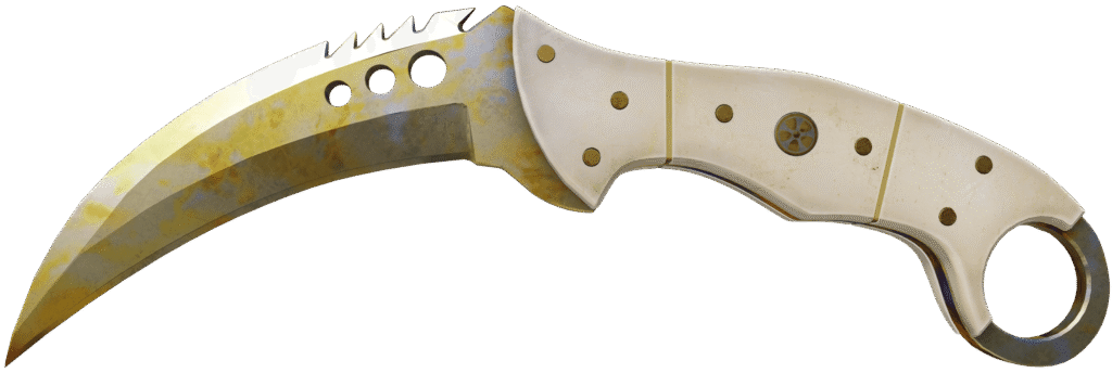 Talon Knife Case Hardened gold gem