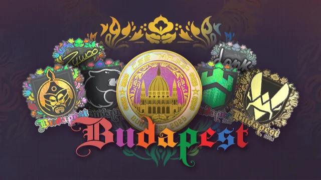 Budapest Major 2025 Stickers And Coin