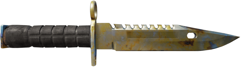 m9 bayonet case hardened gold gem