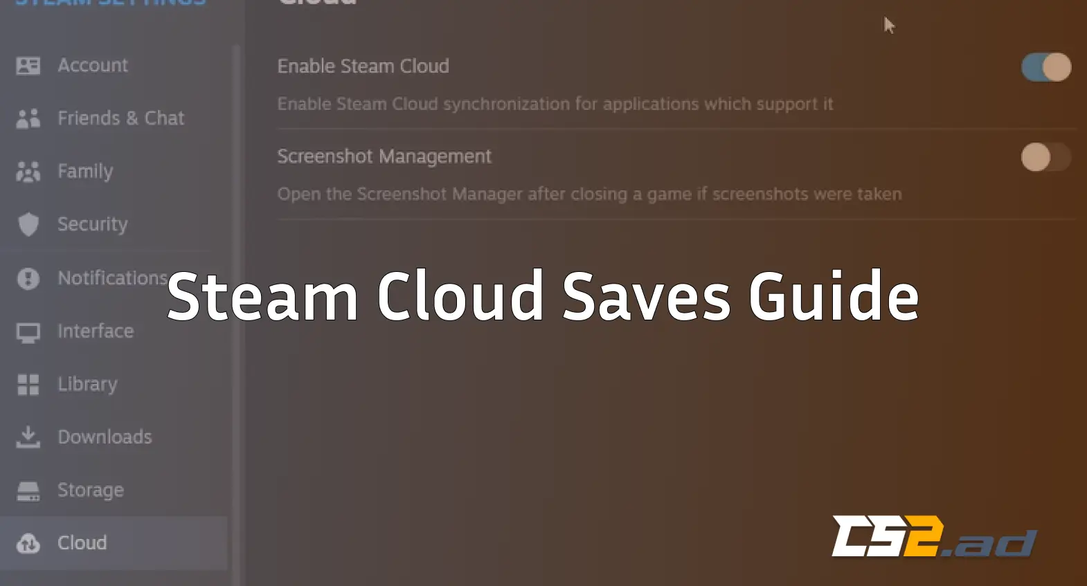 steam cloud saves