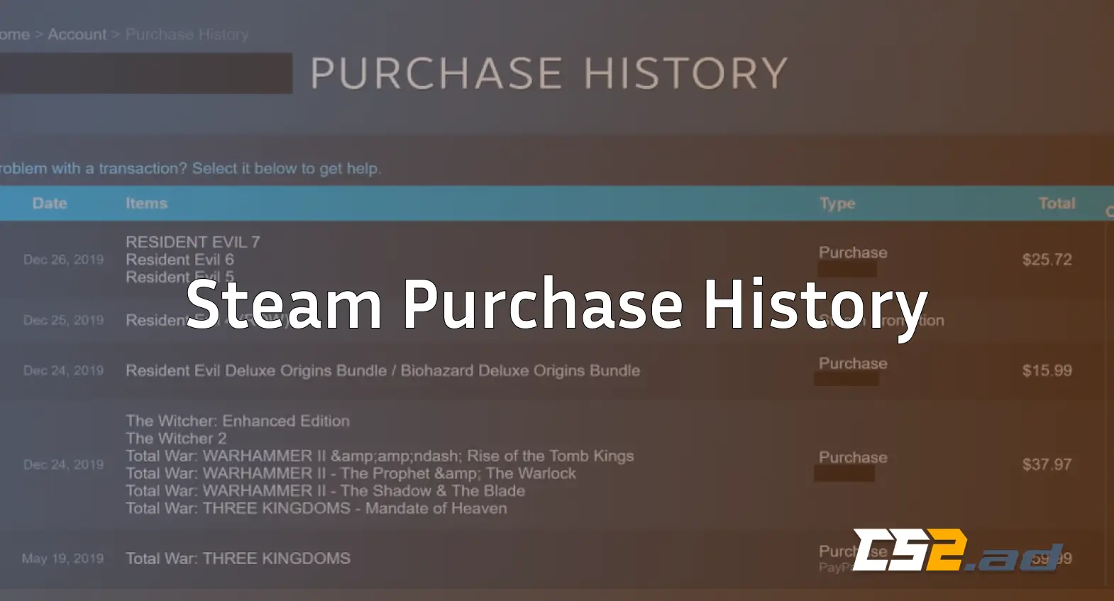 Steam Purchase History Guide (Gamers’ Edition)