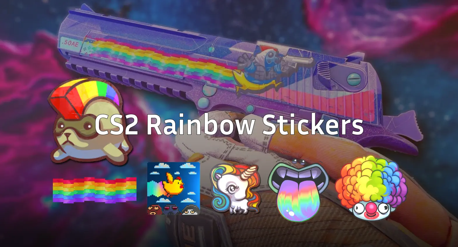 cs2 rainbow stickers