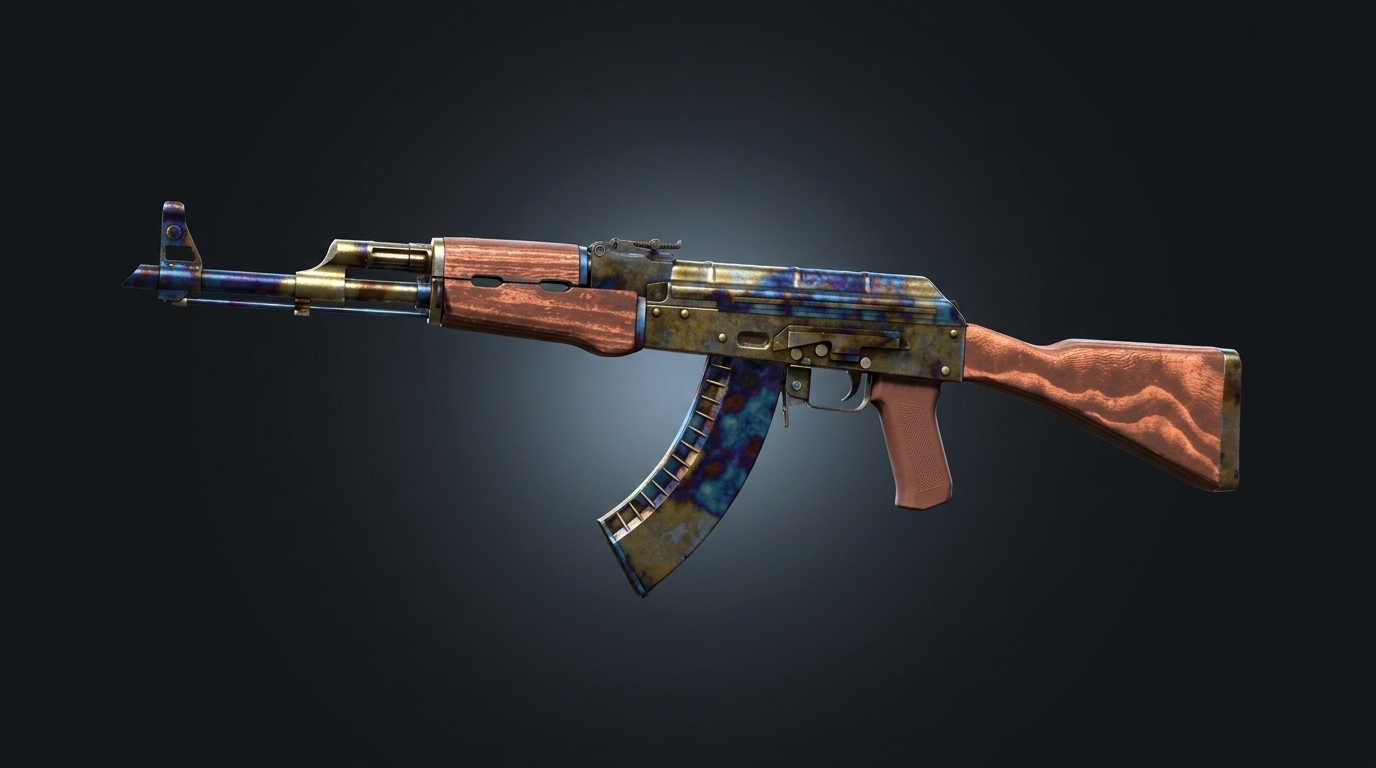 Pattern 784 AK Case Hardened Gold Gem