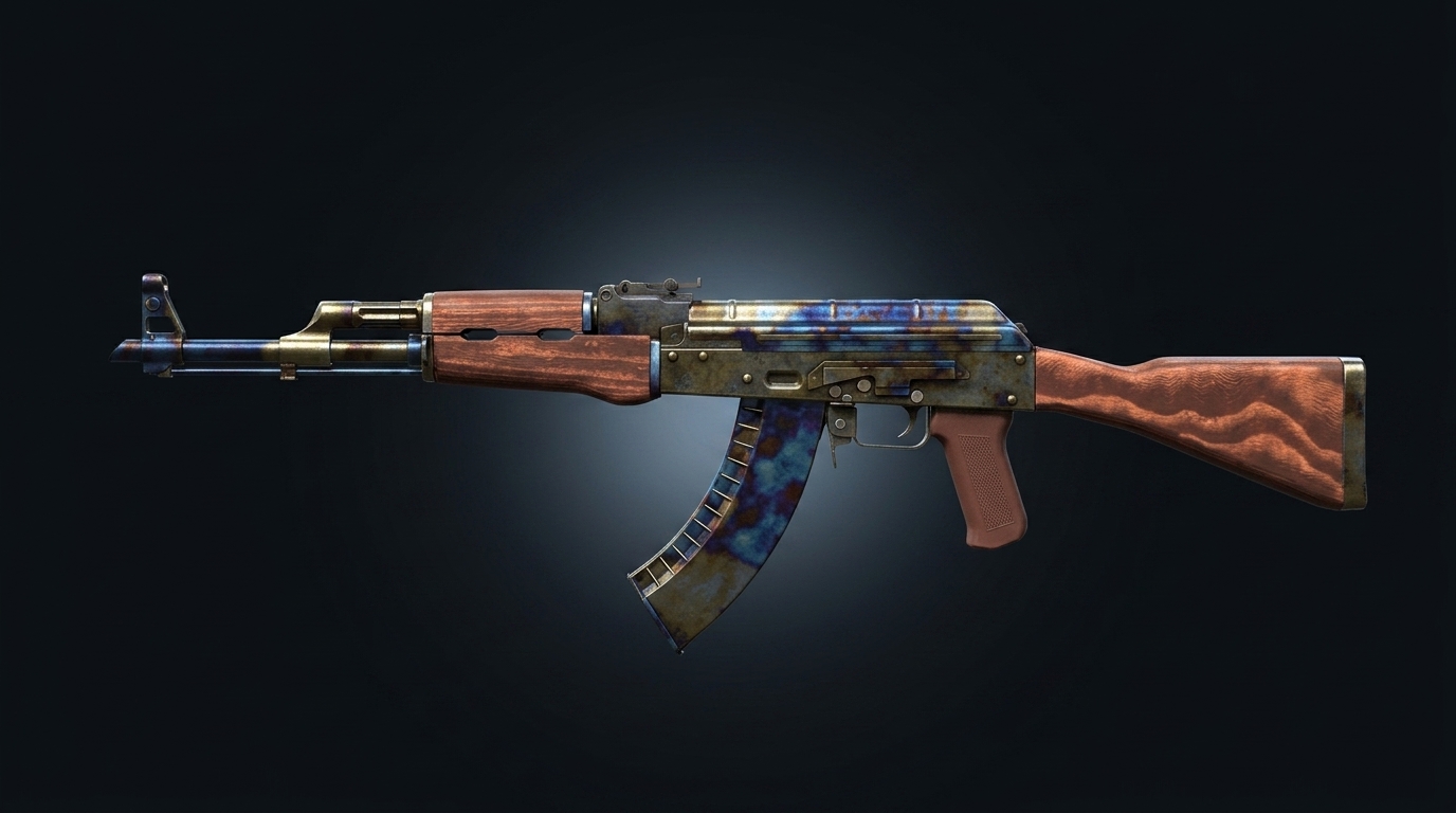 Pattern 798 AK Case Hardened Gold Gem