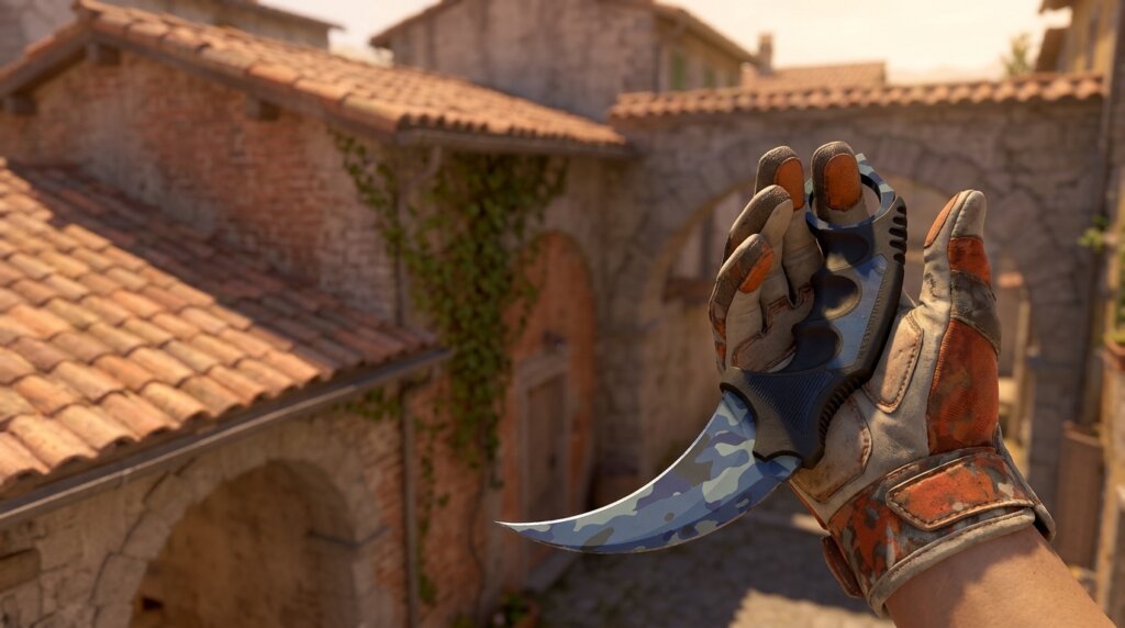 Bright Water Karambit + Moto Gloves POW!