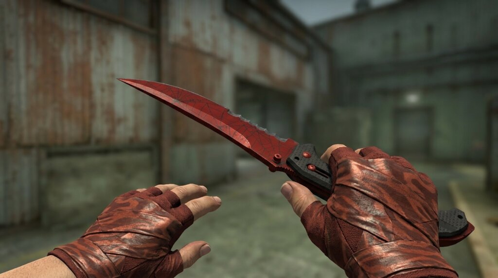 Crimson Web Flip Knife + Hand Wraps Slaughter
