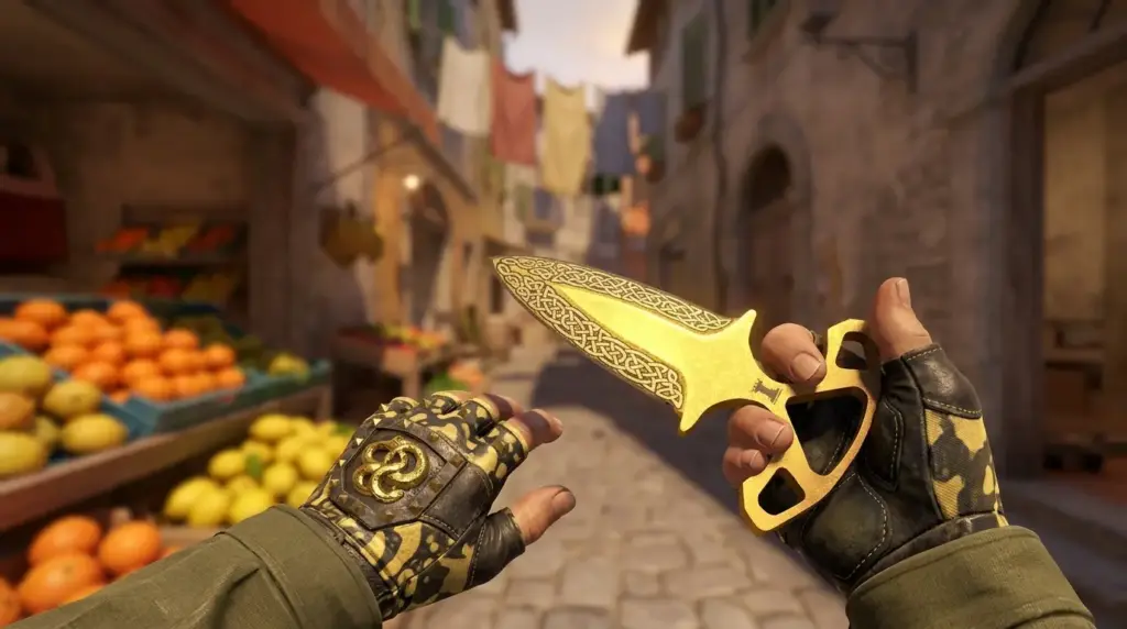 Shadow Daggers Lore + Broken Fang Gloves Yellow-banded