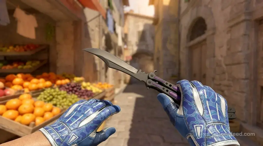 Butterfly Knife  Ultraviolet + Amphibious
