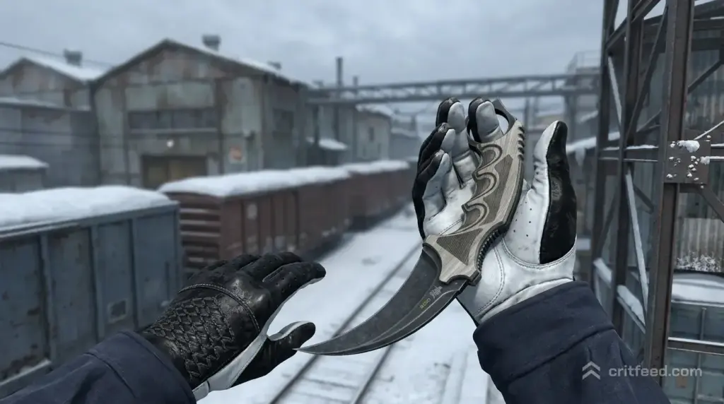 Karambit | Black Laminate + Driver Gloves | Black Tie