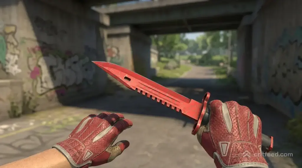 M9 Bayonet | Crimson Web + Sport Gloves | Slingshot