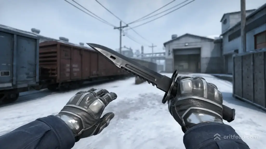M9 Bayonet Scorched + Moto Gloves Smoke Out