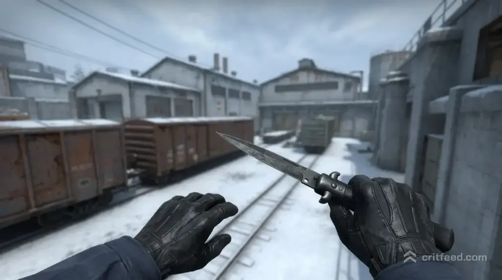 Stiletto Knife | Scorched + Sport Gloves | Nocts