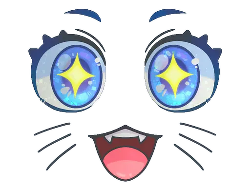 Sticker | Kawaii Eyes (Glitter)