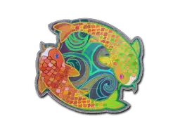 Sticker | Twin Koi (Holo)