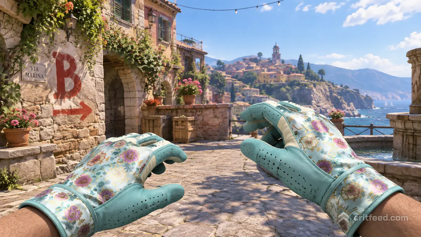 Best Brocade Flowers Gloves Knife Combos in CS2