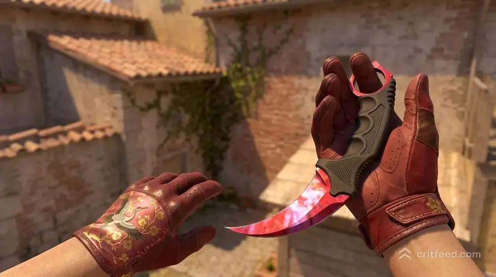 Karambit  Doppler Ruby + Brocade Crane