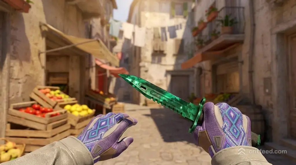 M9 Bayonet Gamma Doppler Phase 2 + Violet Beadwork
