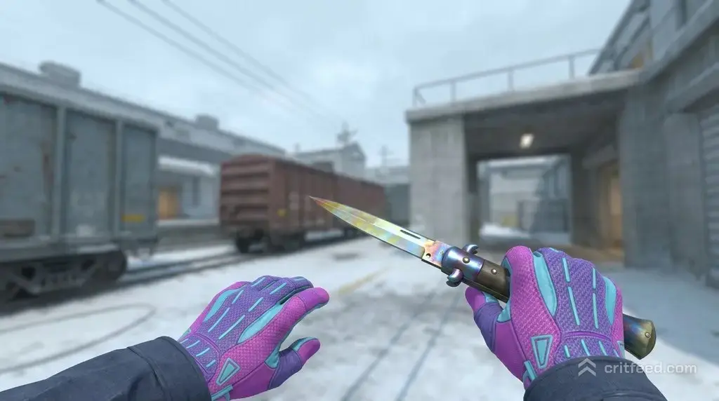 Stiletto Knife Case Hardened + Ultra Violent