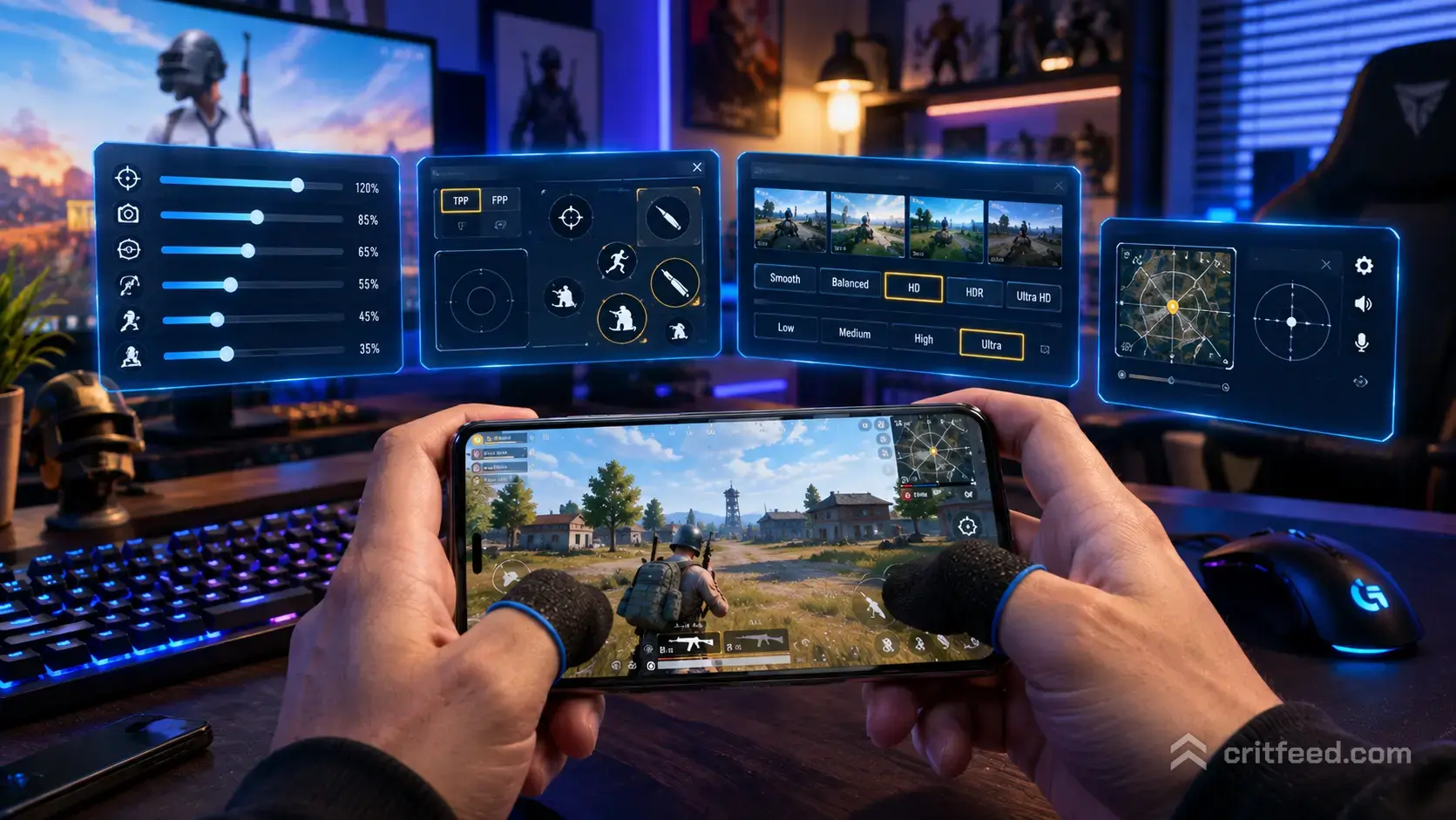 best pubg mobile settings