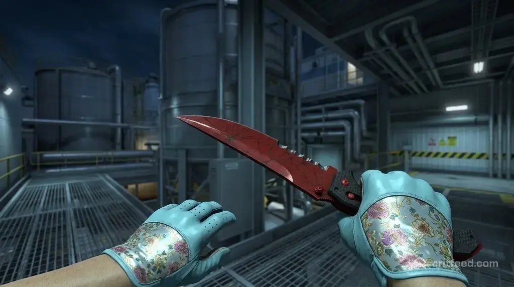flip Crimson Web + Brocade flower