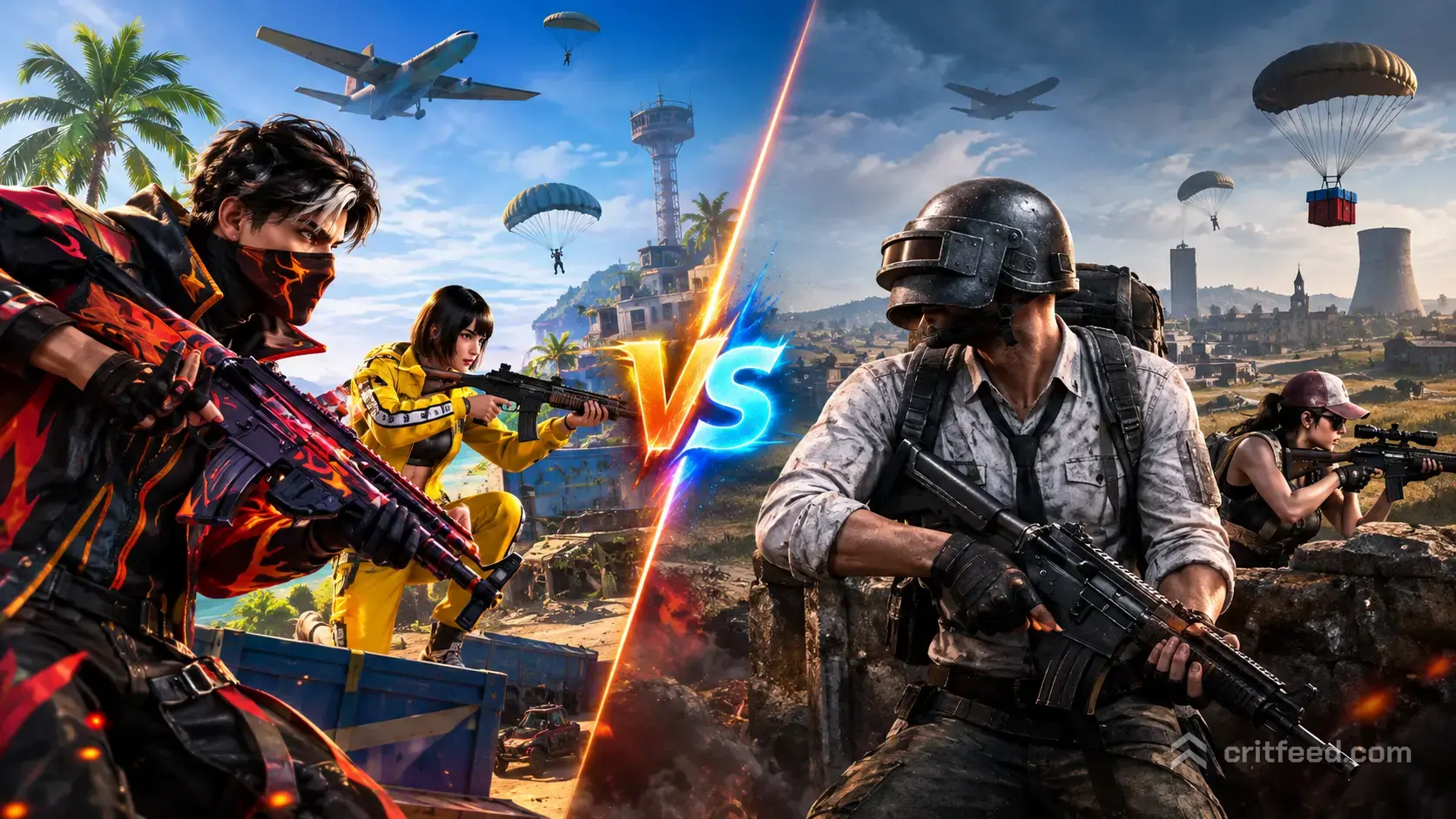 free fire vs pubg mobile