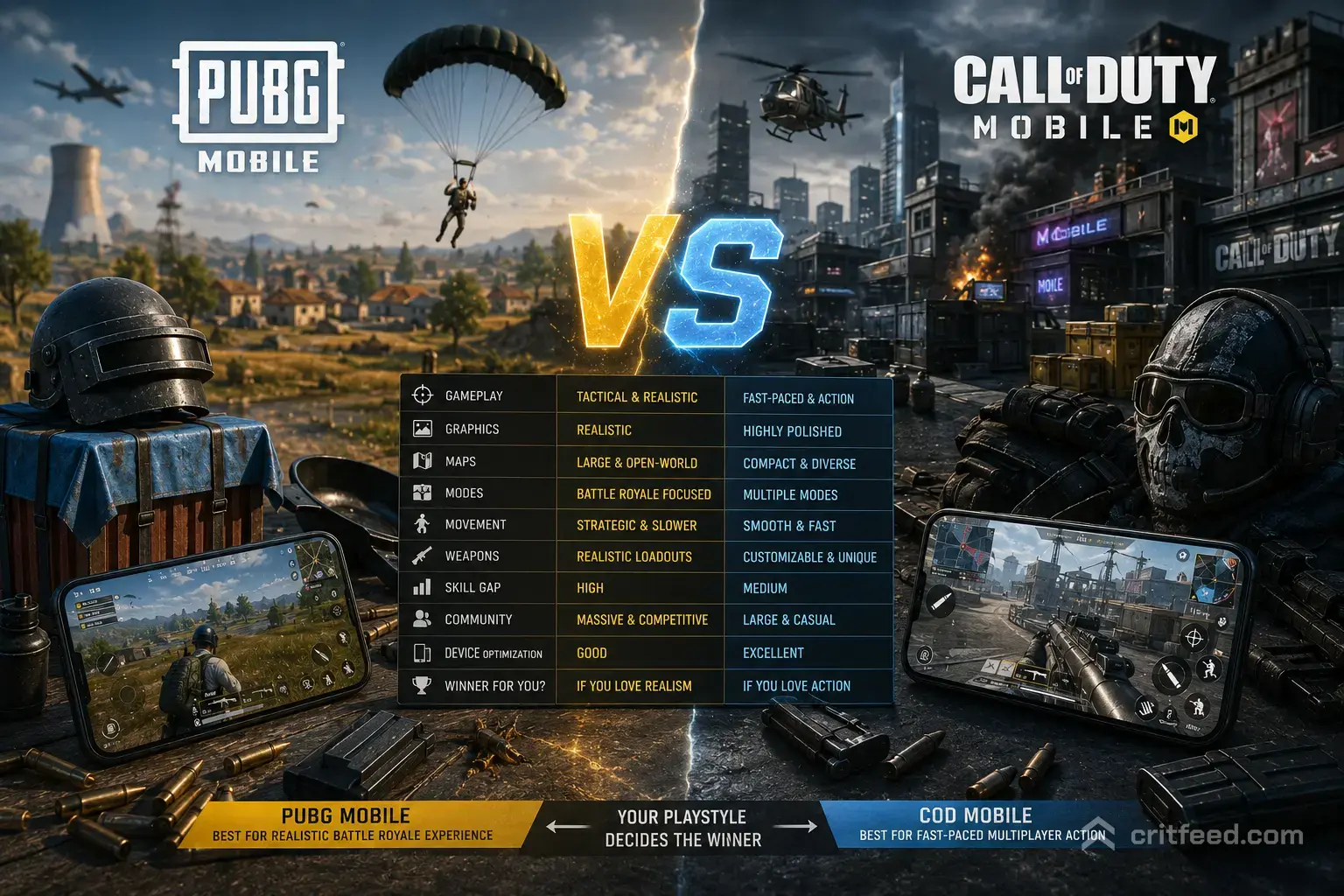 pubg mobile vs cod mobile