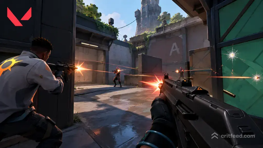 Cinematic Valorant A-Site Firefight