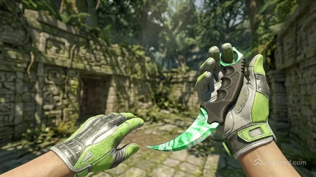 Karambit Gamma Doppler (Emerald) + Hedge Maze