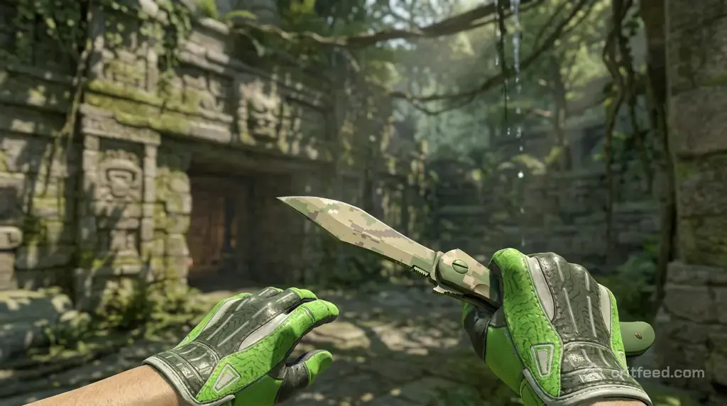 Navaja Knife Forest DDPAT + Hedge Maze