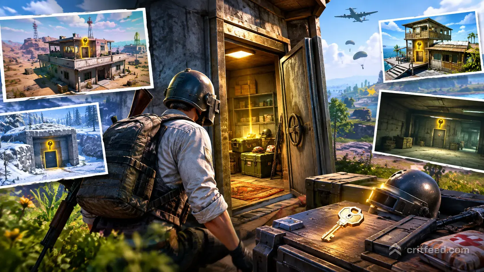 PUBG Mobile Secret Room Locations: Keys & Loot Guide
