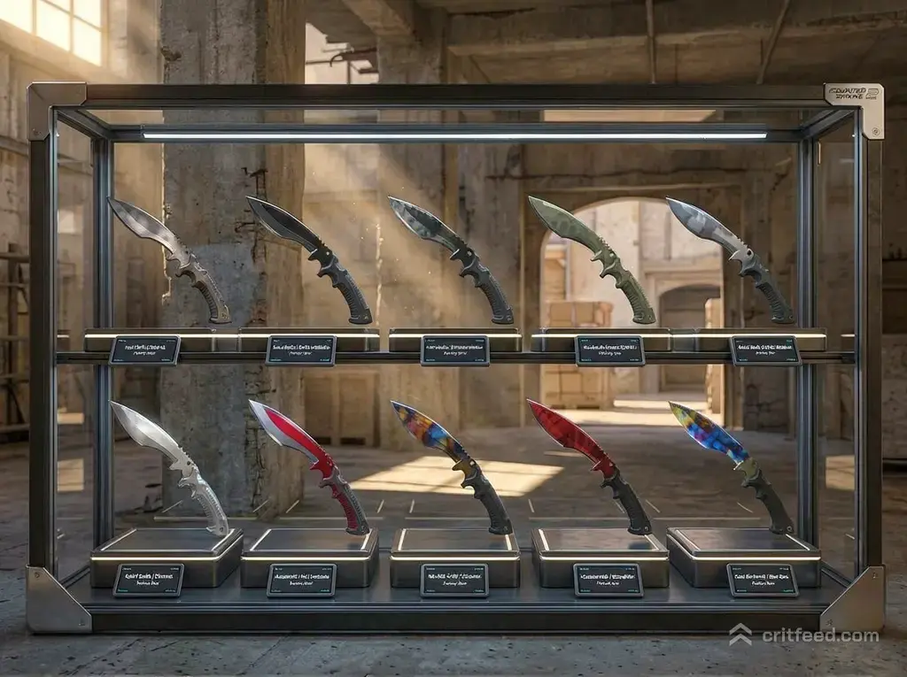 the gallery collection knives skins